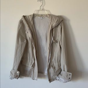 Simple light cotton jacket with hood